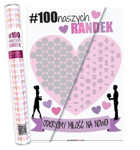 Plakat Zdrapka Dla Par 100 Naszych Randek